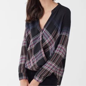 Splendid Top - Hyperion Plaid Surplice Top